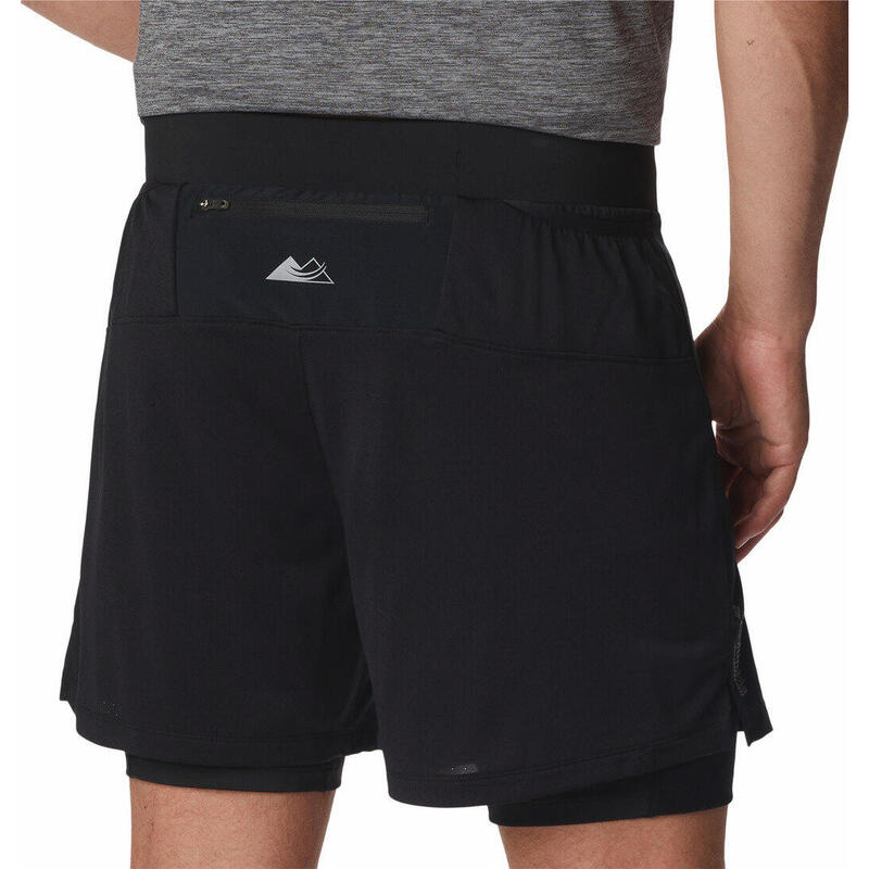 Pantaloni scurti pentru sport M Endless Trail 2 In 1 Short - negru barbati