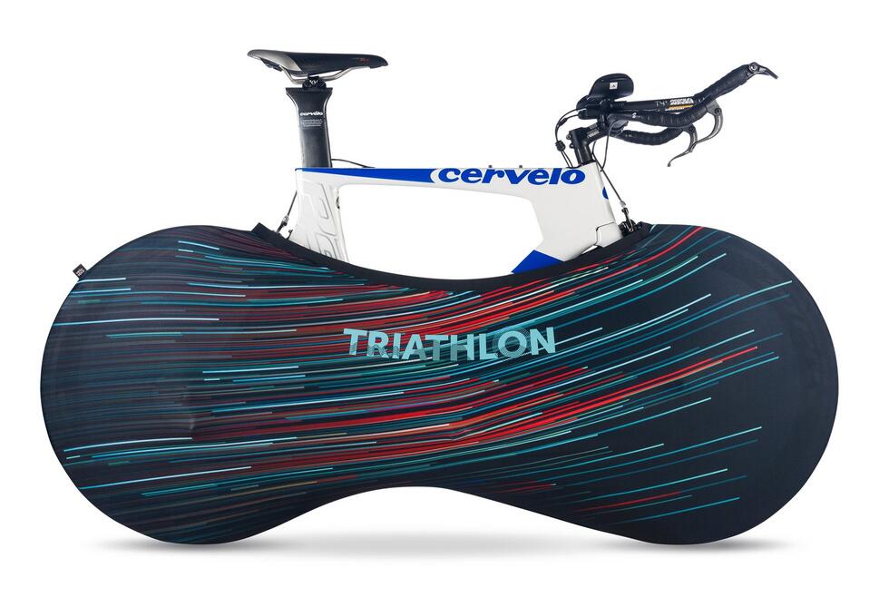 Pokrowiec Rowerowy na Koła Model Red and Green Triathlon thumbnail