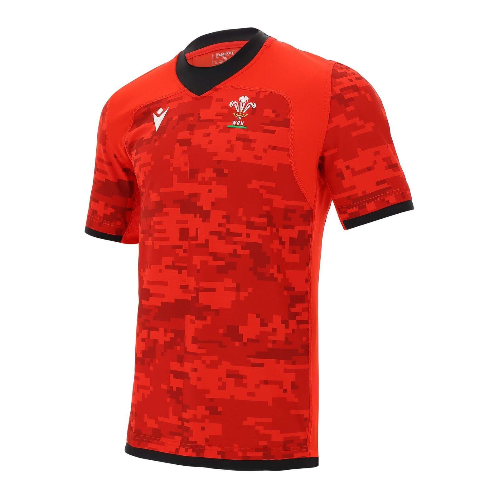 MACRON Macron Wales WRU Training Rugby Shirt Adults