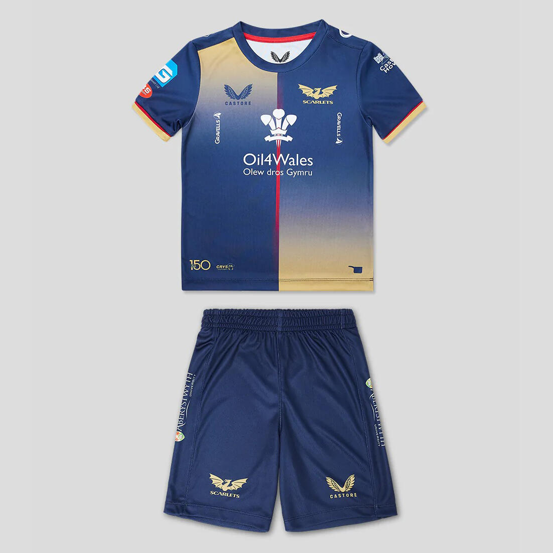 CASTORE Castore Scarlets Infants Away Kit Navy Ti1506 TI1506 Navy