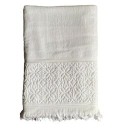 Badstof handdoek Romance Wit 90x170 460g/m² (effen velours)