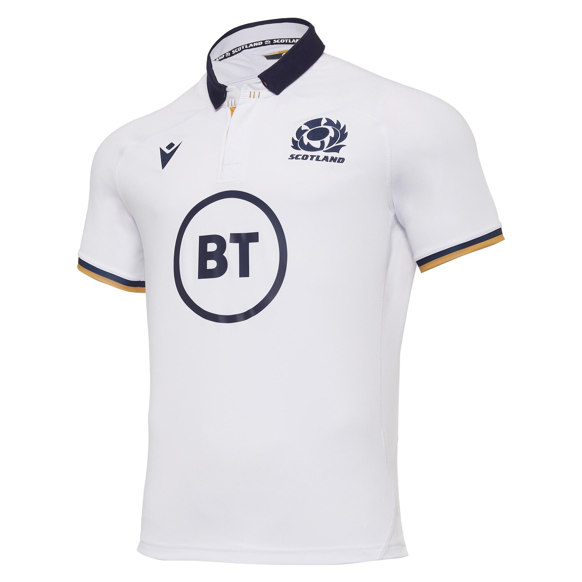 MACRON Macron Scotland SRU Mens Away Rugby Shirt 58120027 White