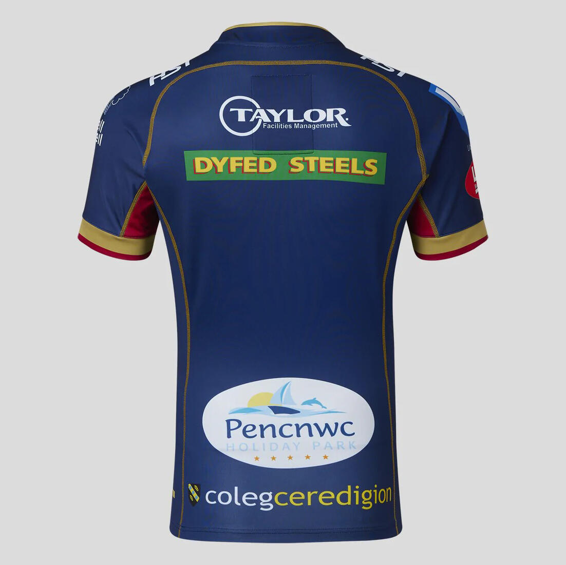 Castore Scarlets Mens Away Rugby Shirt TM1387 Navy 2/4