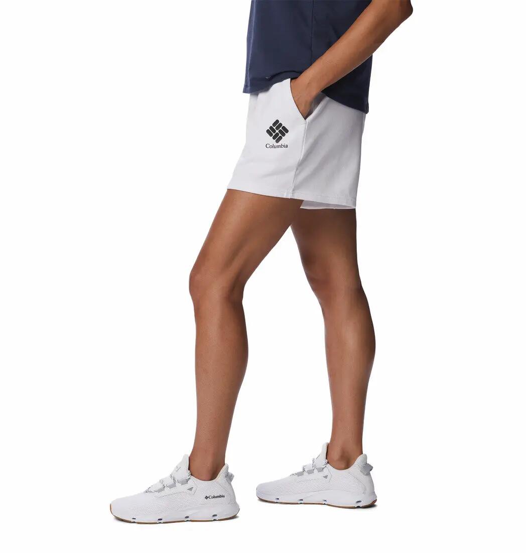 Krótkie Spodenki Turystyczne Damskie Columbia Logo III French Terry Short 3/5