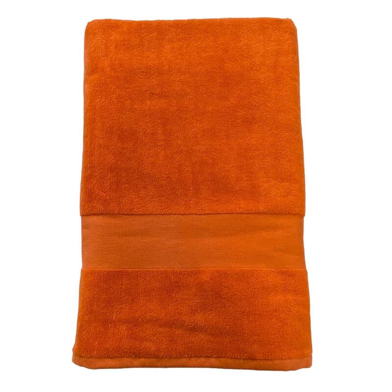 Asciugamano in spugna liscia Classy Orange 90x180 500g/m²