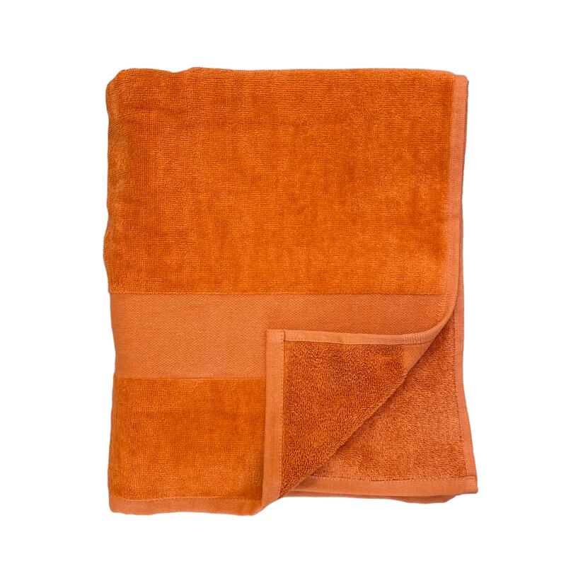 Asciugamano in spugna liscia Classy Orange 90x180 500g/m²