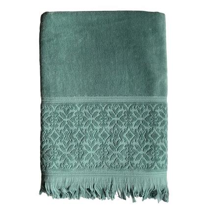 Serviette de bain éponge velours unie - Romance Bleu marine - 90x170cm - 460g/m²