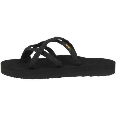 Olowahu slippers dames synthetische sandalen mix b black on black