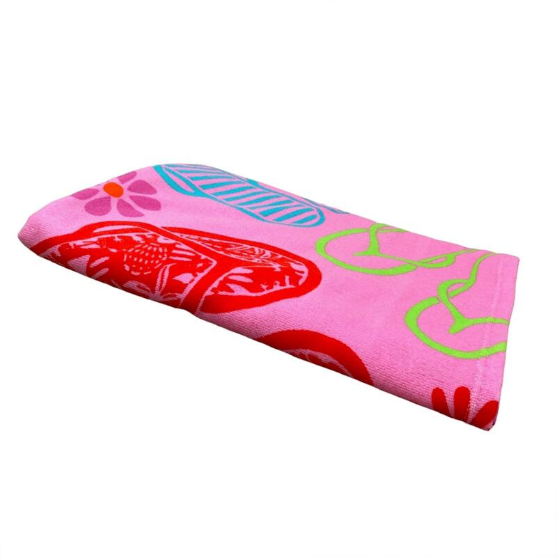 Serviette de plage microfibre Flipflop 90x170 250g/m²