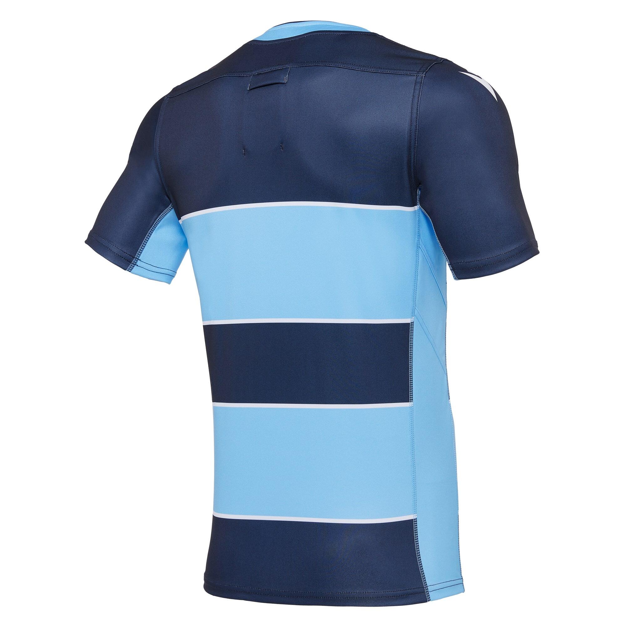 Macron Cardiff Blues Mens Rugby Training Shirt 58199831 Blue 2/4