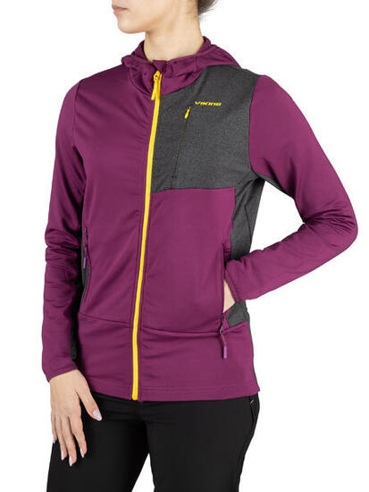 Damen Fleecejacke VIKING Tacoma Hoodie mit Kapuze und Reißverschluss