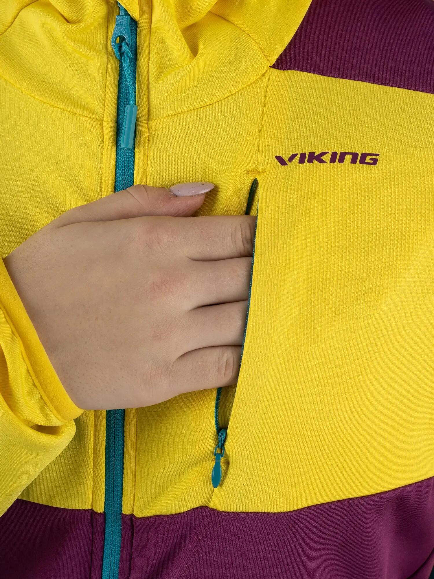 Bluza do biegania z kapturem damska Viking Tacoma Hoodie Lady 3/5