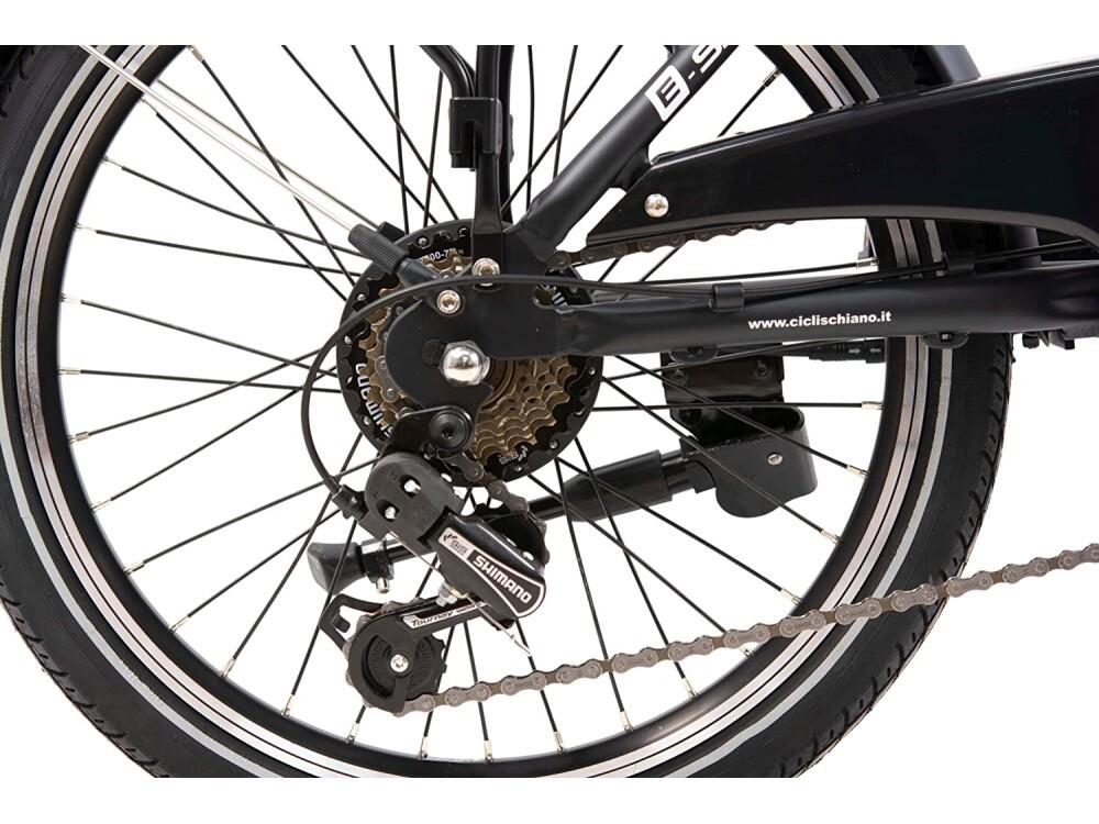 Bicicleta elétrica dobrável E-Sky 20" adulto, quadro em alumínio, garfo rígido 4/7