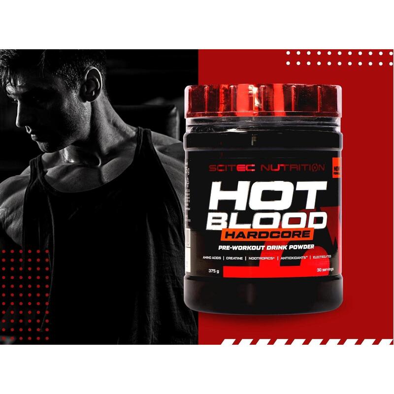 Przedtreningówka SCITEC Hot Blood Hardcore - 375g Pompa