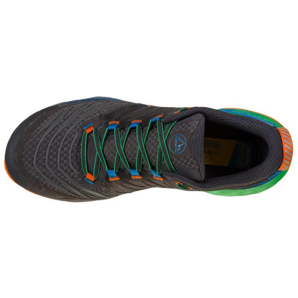 Zapatillas - Trail - Hombre - Akasha II - Negro/Naranja 2/3