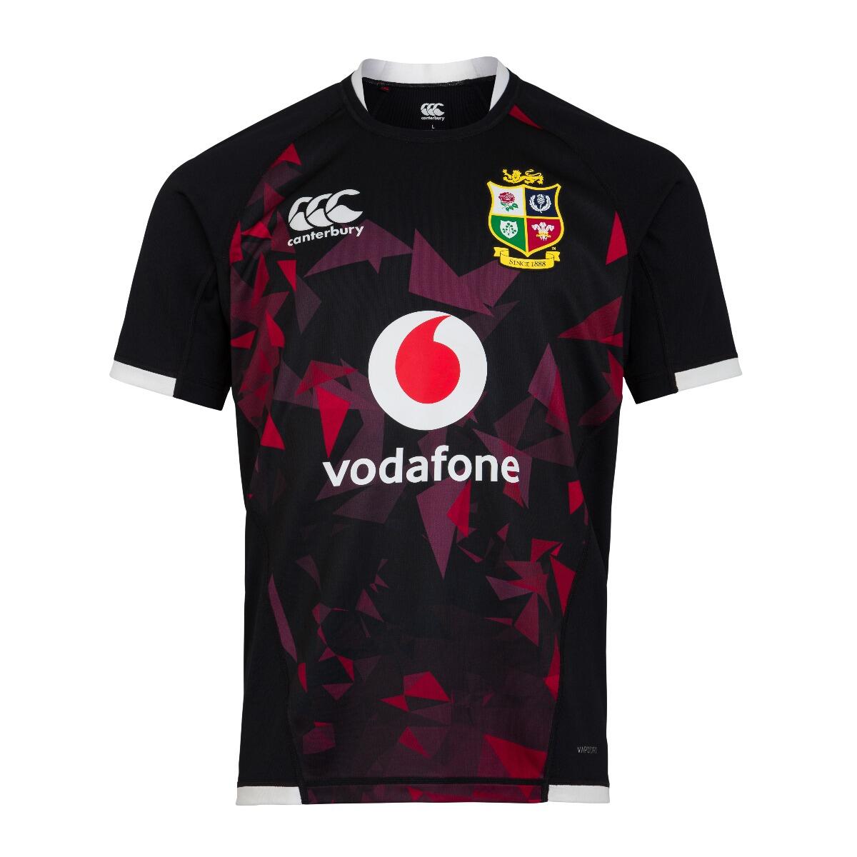 CANTERBURY CCC British & Irish Lions 2021 Warm Up Rugby Shirt Mens QA005323989 Black