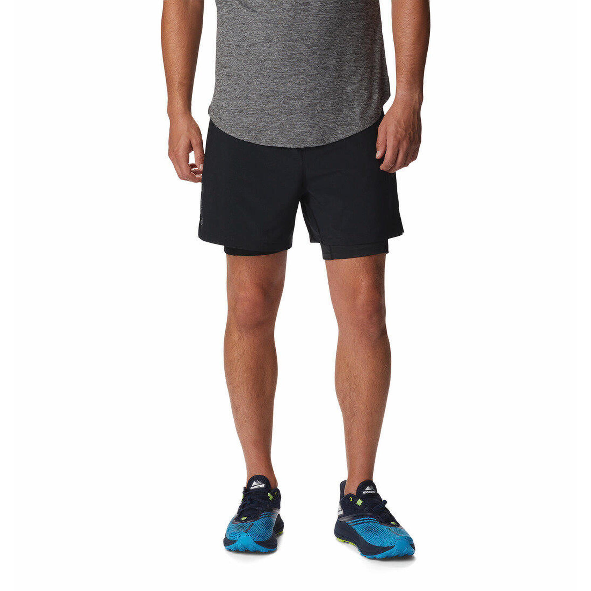 Columbia - Shorts De Sport Hommes M Endless Trail 2in1 - Short - Noir - 48 Xl - Decathlon