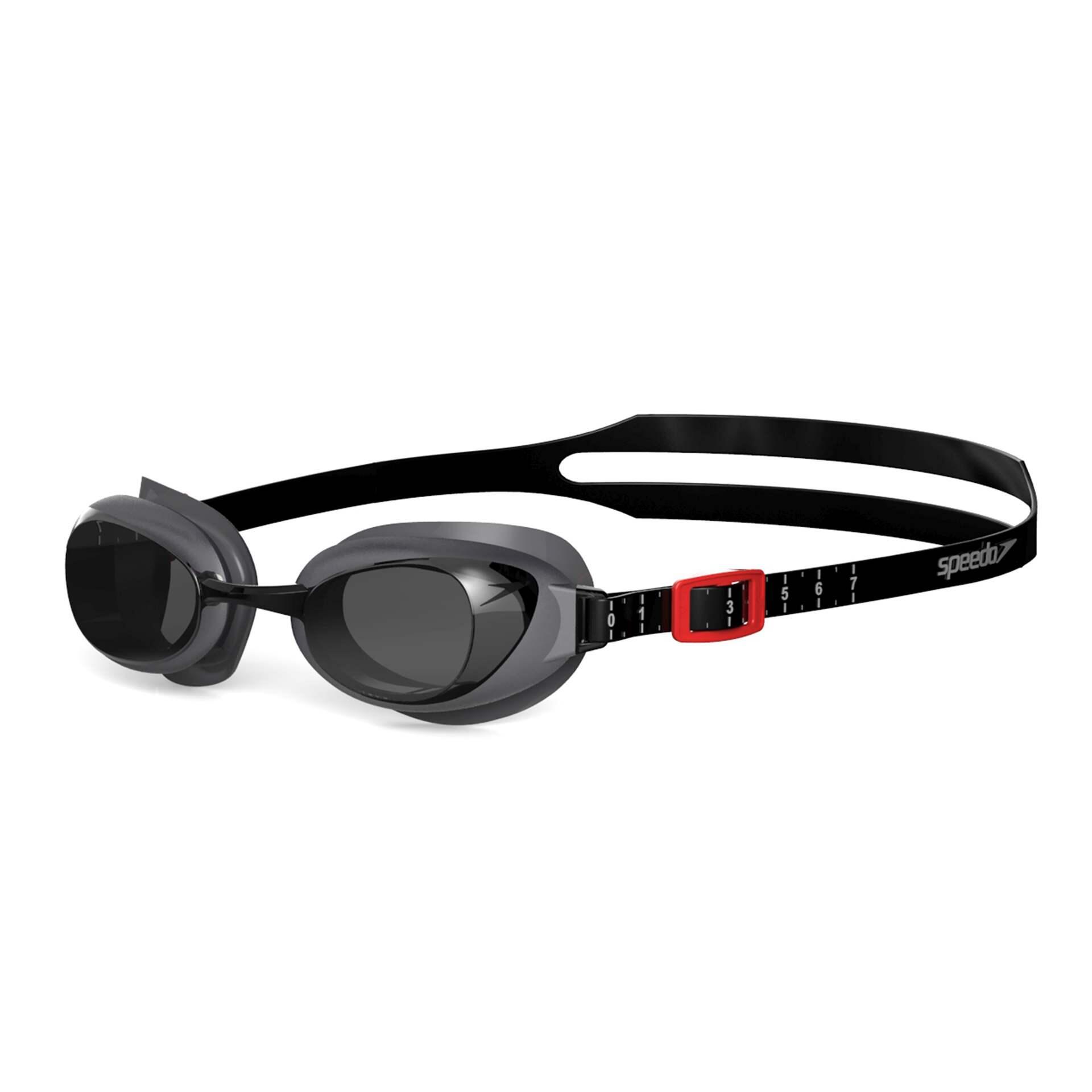 Speedo - Lunettes De Protection Speedo Aquapure Optical - Gris Oxyde/rouge/fumée - 7.0 - Lunettes De Natation - Gris|rouge - Decathlon