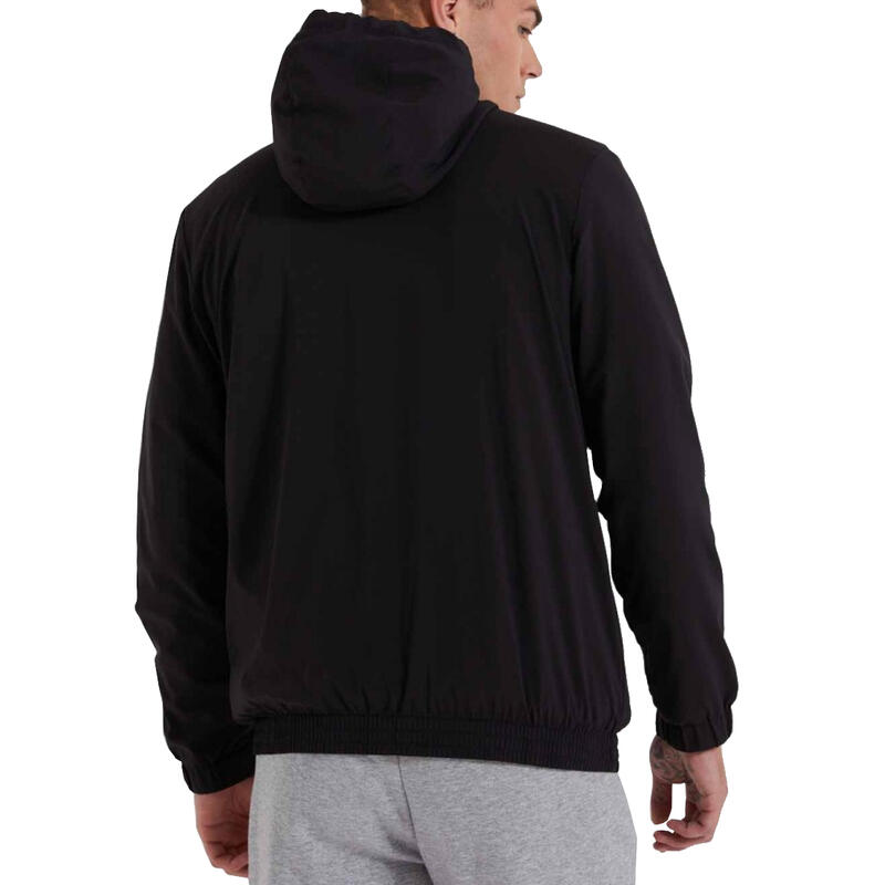 Hanorac universal sxg09900011 cu fermoar și glugă negru bărbătesc