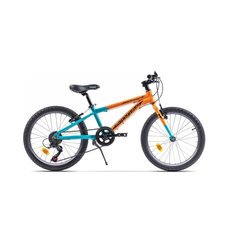 Bicicleta MTB Copii Pegas Mini Drumet 20'' Portocaliu Turcoaz