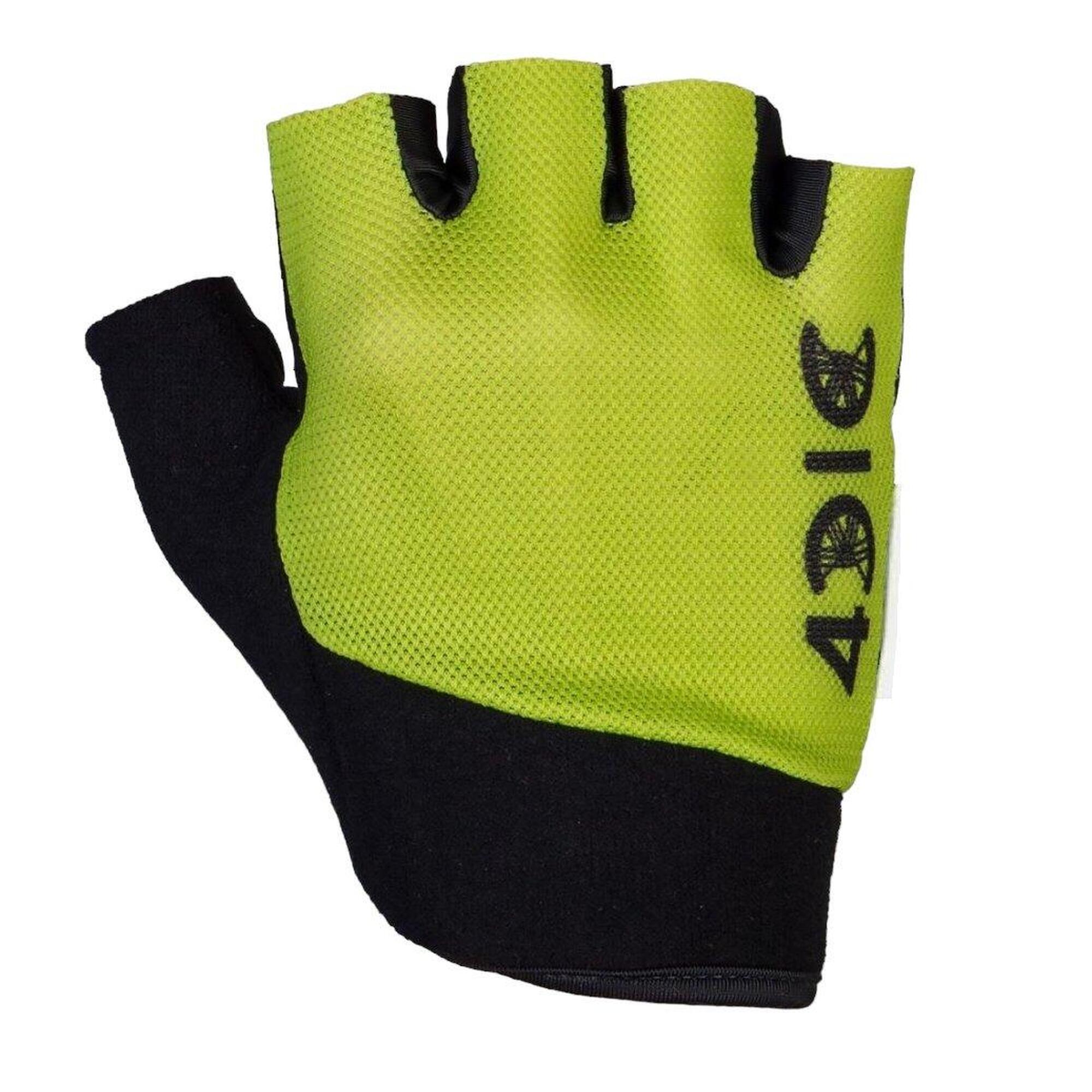 GUANTES CORTOS MTB VERDE FLUOR ADULTO 4CIC Decathlon