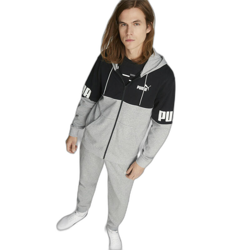 Felpa con cappuccio con zip intera Puma Power Colorblock TR