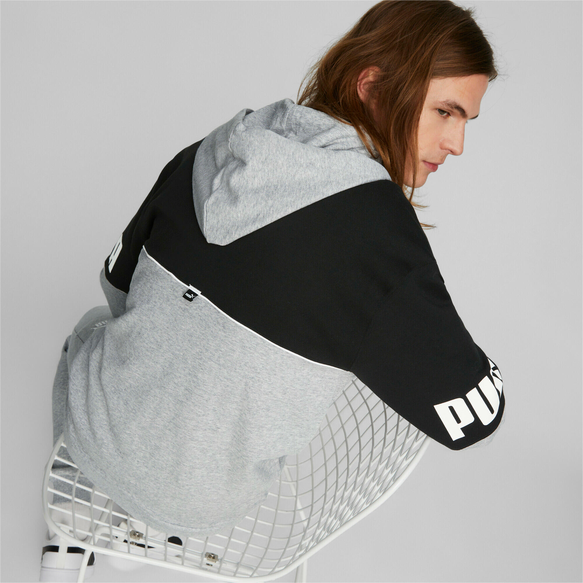Sweatshirt à capuche full zip Puma Power Colorblock TR 6/7