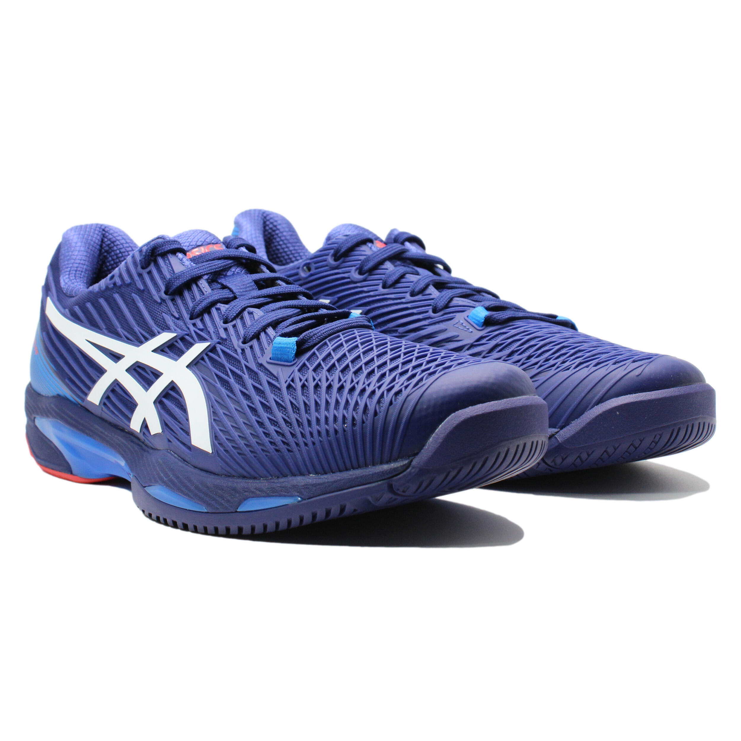 White And Blue Asics Solution Speed Ff 2 1041a182 401 | Decathlon