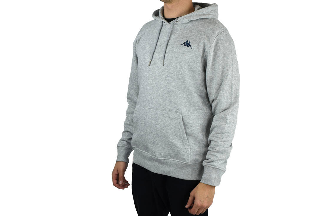 Kappa Vend Hooded, Homme, Fitness, pulls molletonnés, gris 2/4