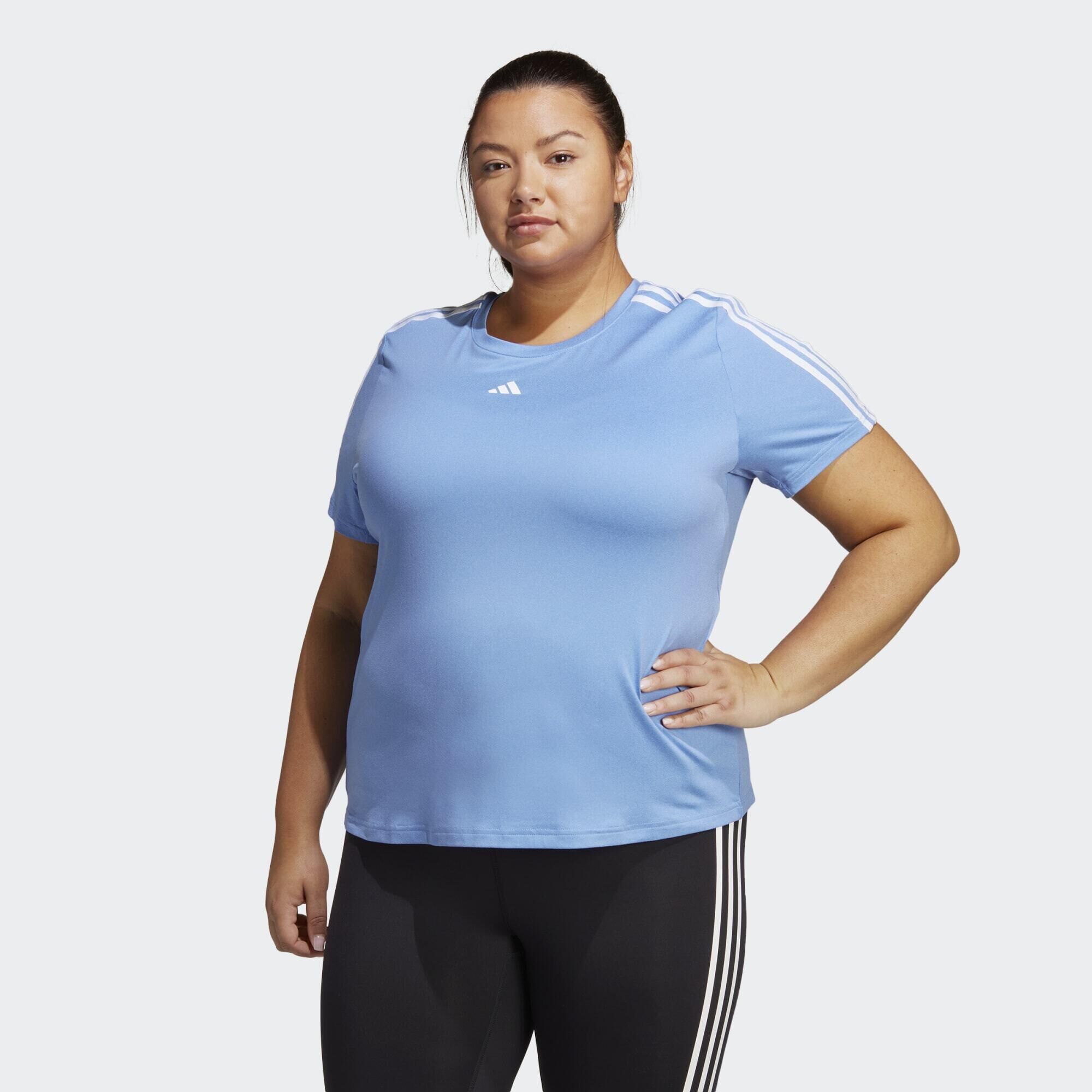 ADIDAS AEROREADY Train Essentials 3-Stripes Tee (Plus Size)