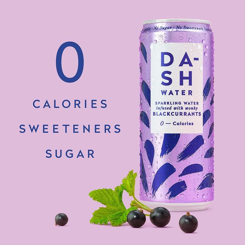 0 Calories Sparkling Water (330ml x 12cans) - Blackcurrant