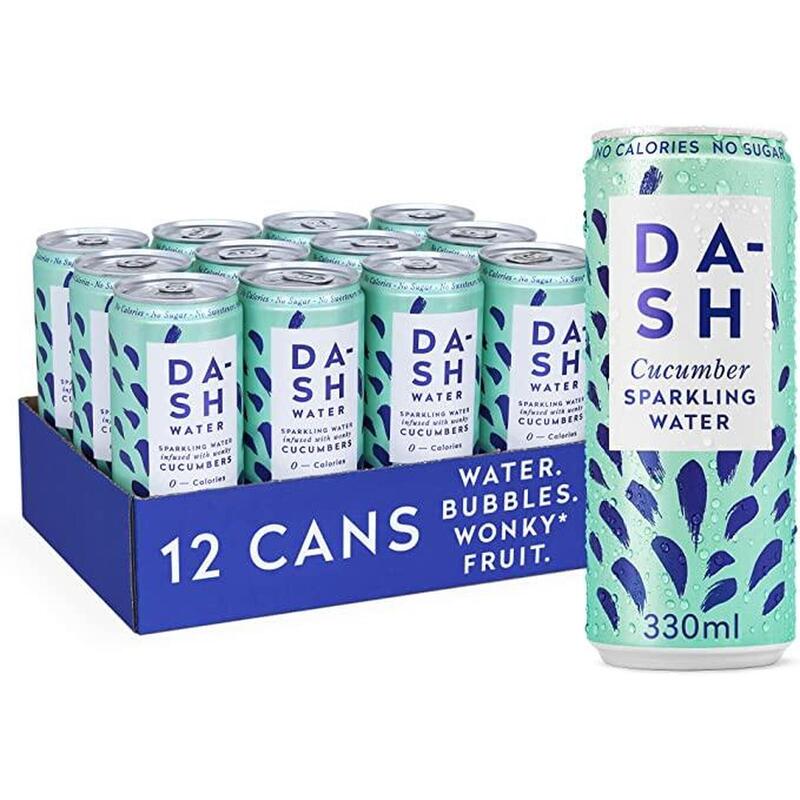0 Calories Sparkling Water (330ml x 12cans) - Cucumber
