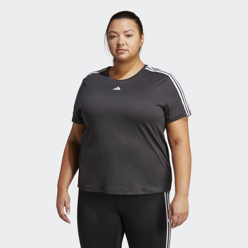 AEROREADY Train Essentials 3-Stripes Tee (Plus Size)