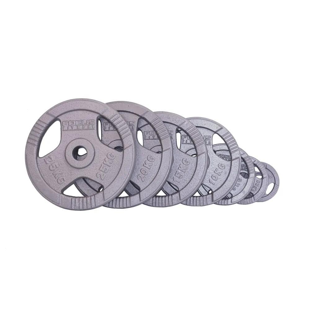 Gietijzeren Halterschijven KAWMET Tri-Grip 30,5mm - 5kg