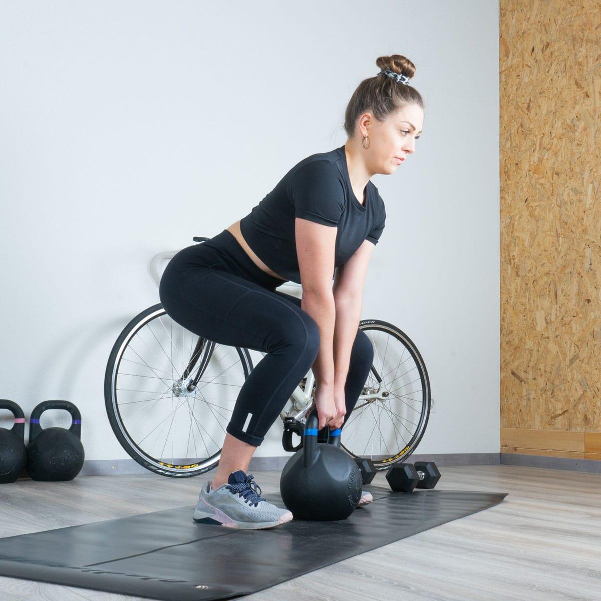 Kettlebell in acciaio verniciato a polvere