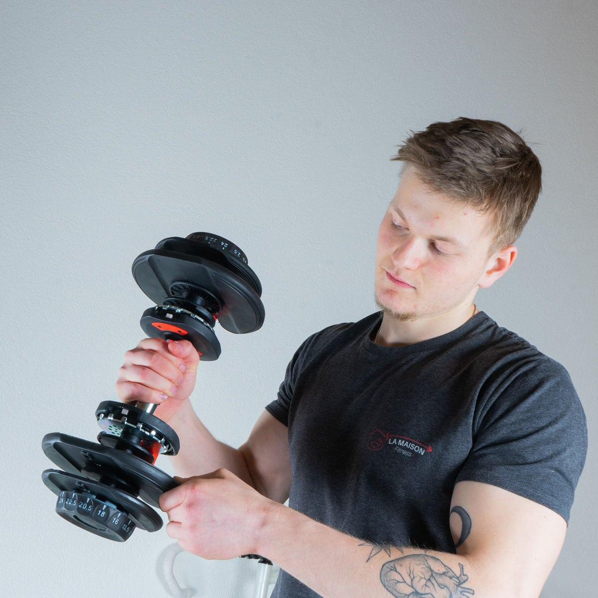 Haltere ajustável de 2 a 24 kg em PVC 4/5