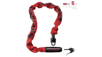 Keeper 785 geïntegreerd kettingslot - rood