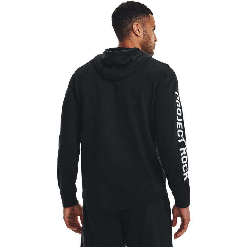 Sudadera Under Armour Project Rock Terry, Negro, Hombre