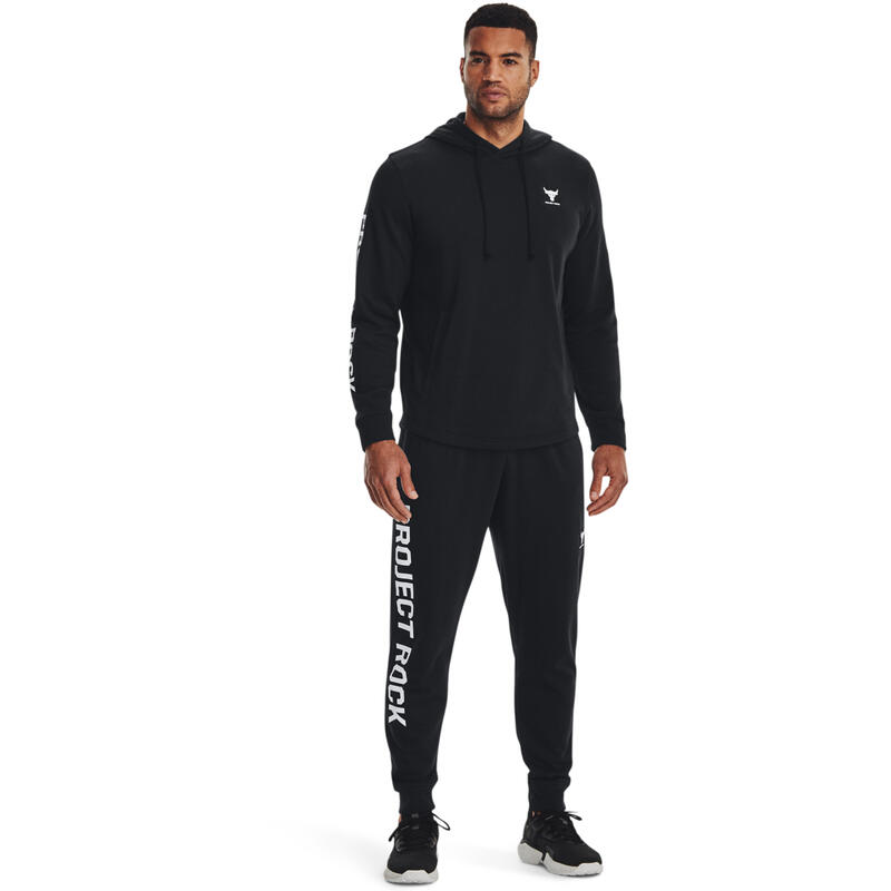 Hoodie Under Armour Project Rock Terry, Preto, Homens