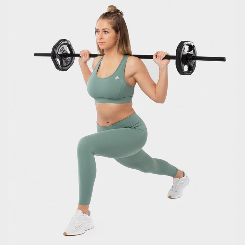 Soutien de desporto Fitness Mulher Ultra Fit SIROKO Verde Cinza