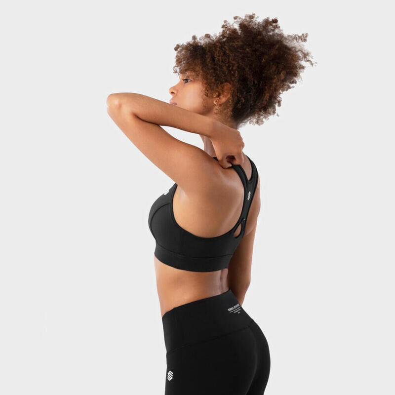 Brassière sport Fitness Femme Fuel Noir