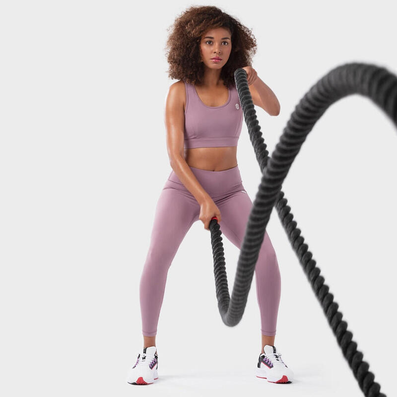 Női közepes magasságú leggings Fitness SIROKO Luxe