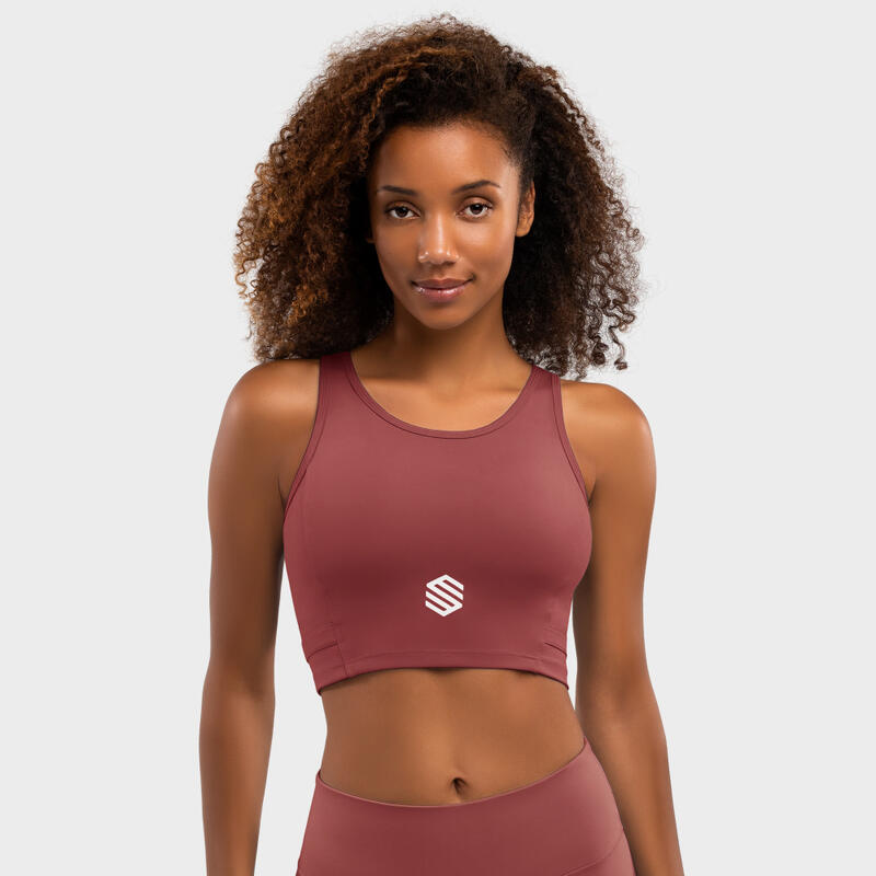 Sujetador fitness SIROKO Crunch Copper Rojo Cobrizo Mujer