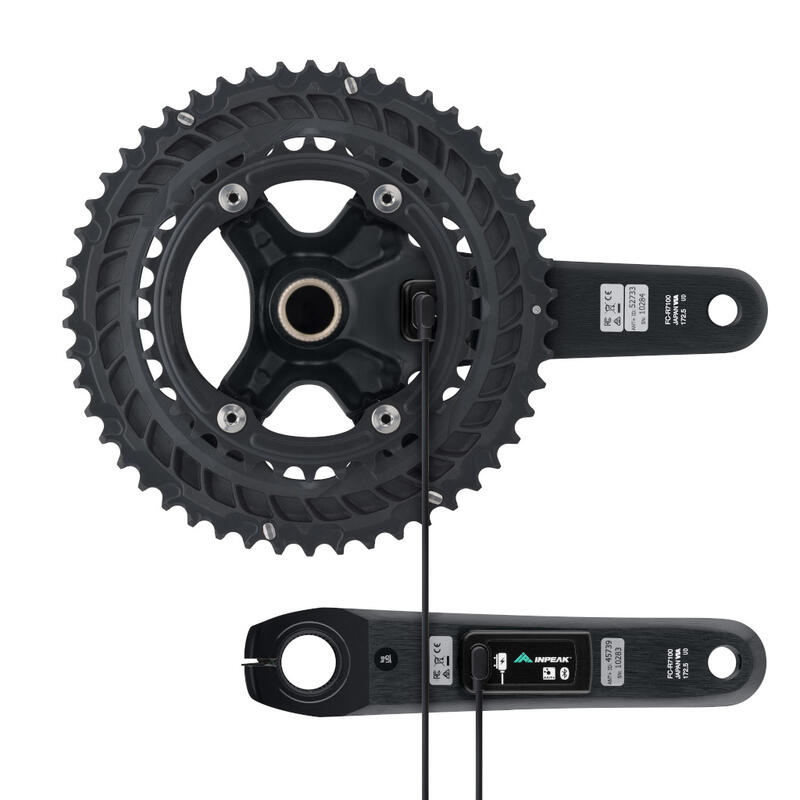 Misuratore di potenza bifacciale INPEAK TWIN2| SHIMANO 105 FC-R7100 50-34T