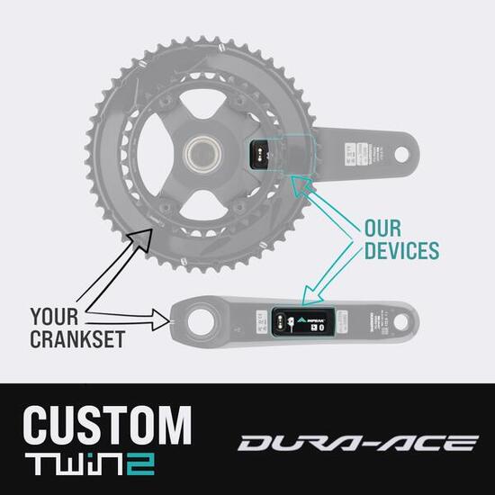 INPEAK CUSTOM le montage d’un compteur de puissance double face – SHIMANO DURA A