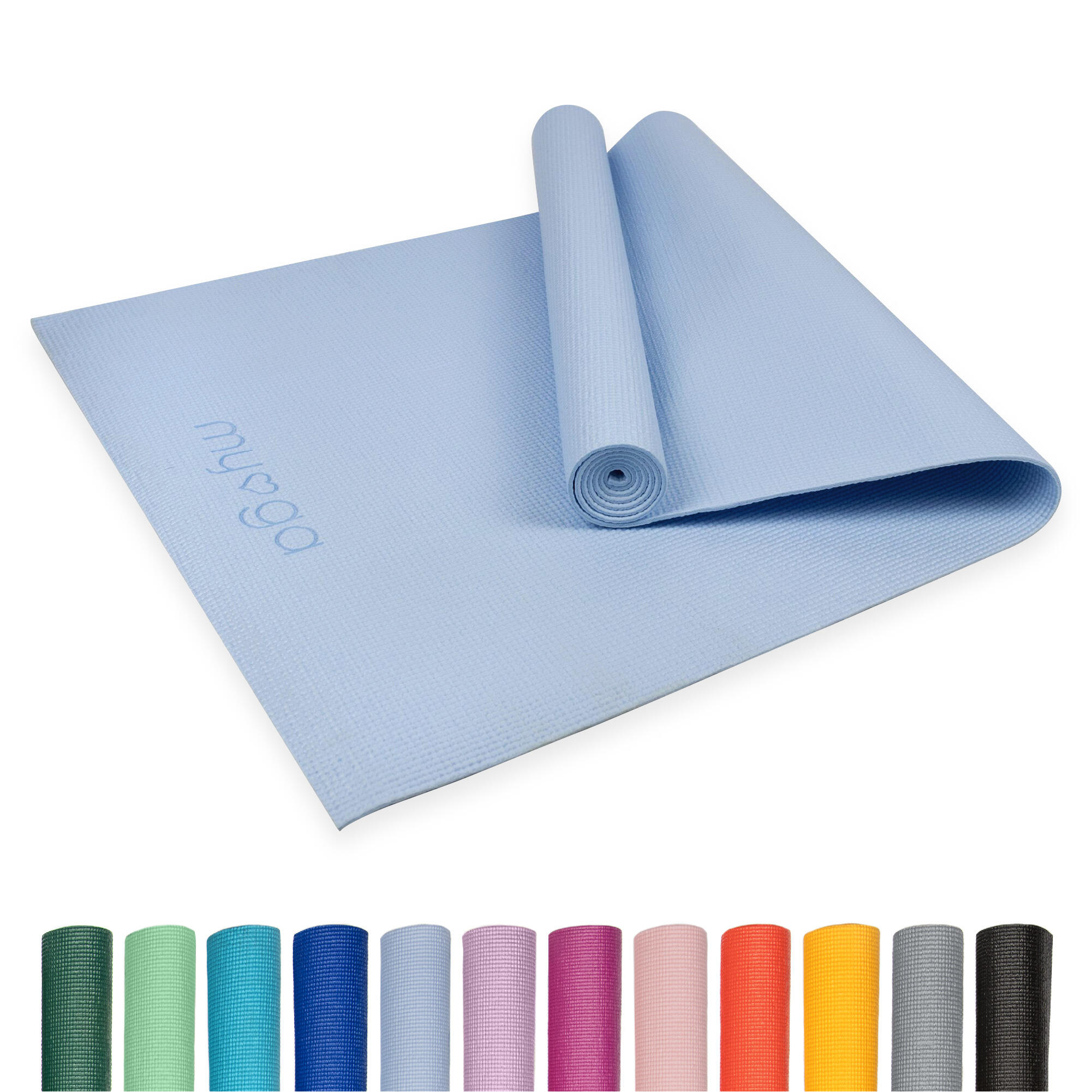 Myga Entry Level Yoga Mat - Sky Blue 2/8