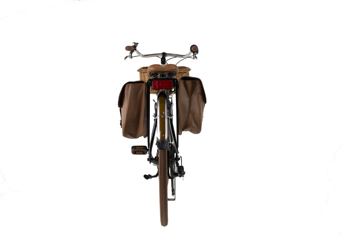 City bike Dolce Vita by Canellini woman with bags and basket - Black 4/5