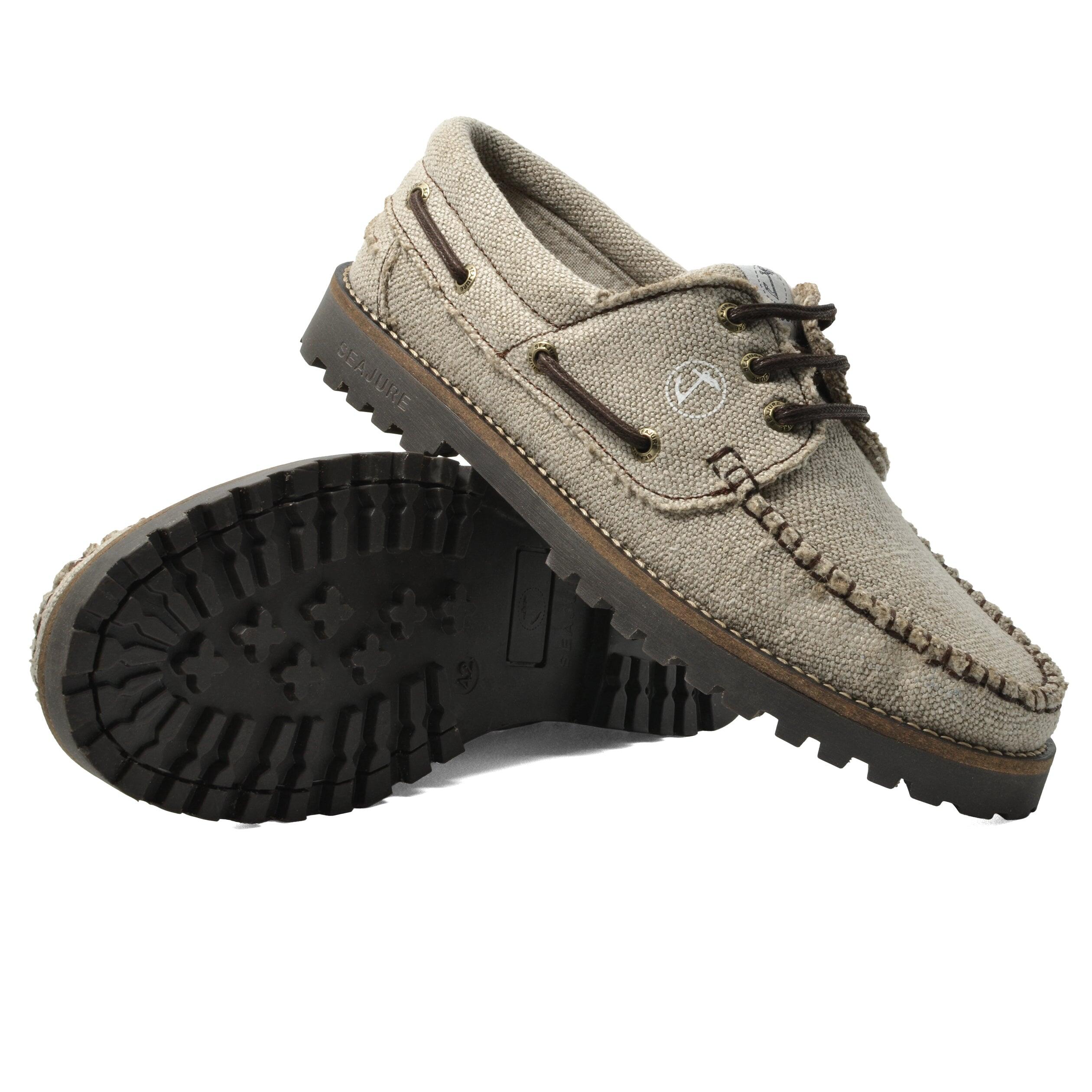Zapatos Náuticos Cáñamo y Vegan Seajure Embleton Hombre Beige 2/5