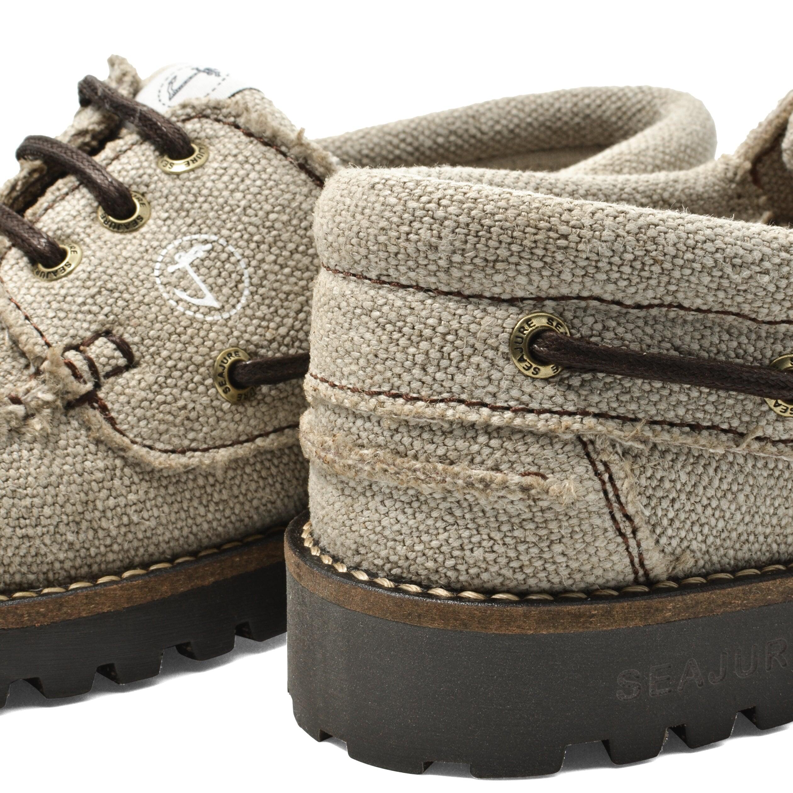 Zapatos Náuticos Cáñamo y Vegan Seajure Embleton Hombre Beige 4/5