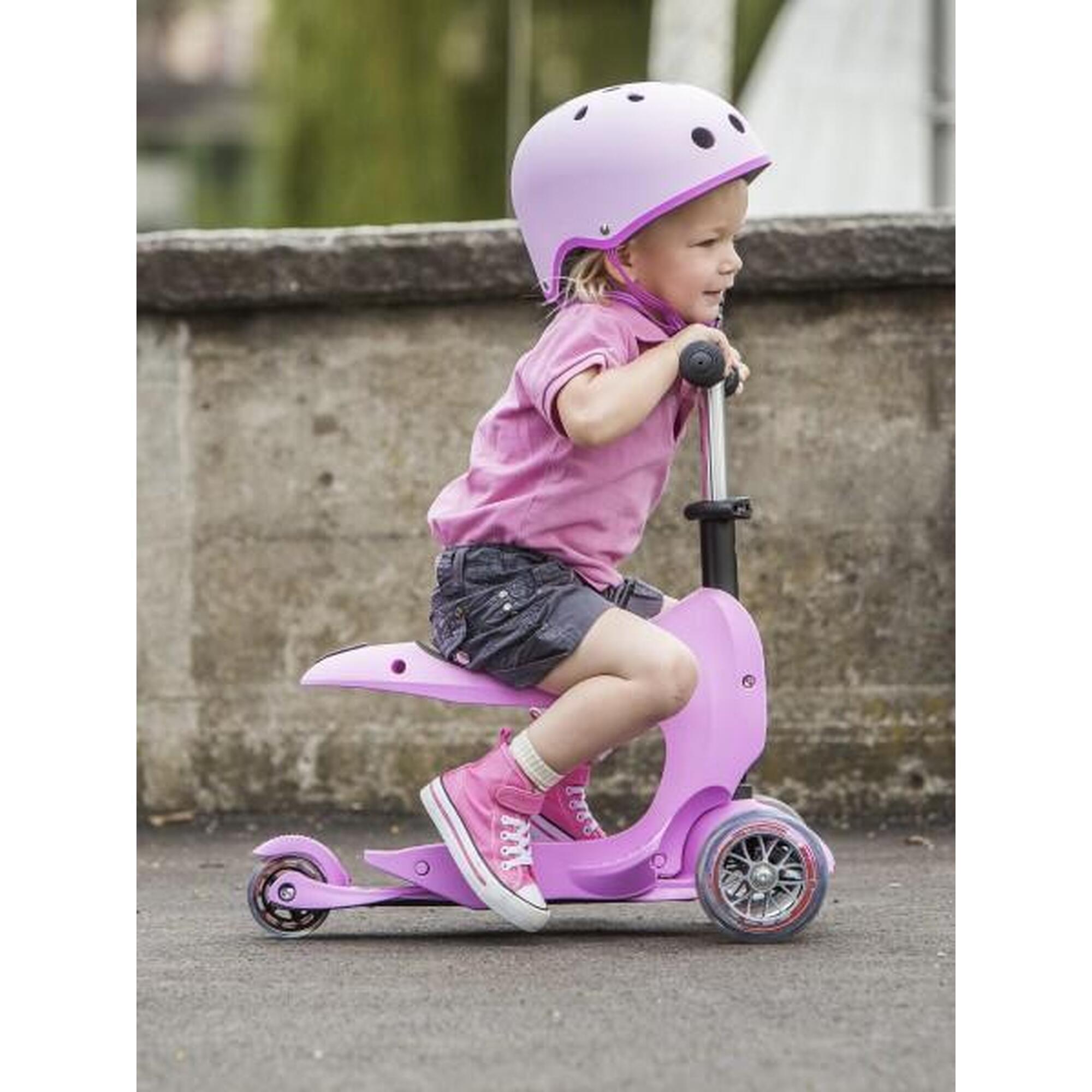 Trottinette évolutive 3 roues – Mini 2Go Deluxe Rose